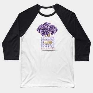 Purple Perfume & Roses Baseball T-Shirt